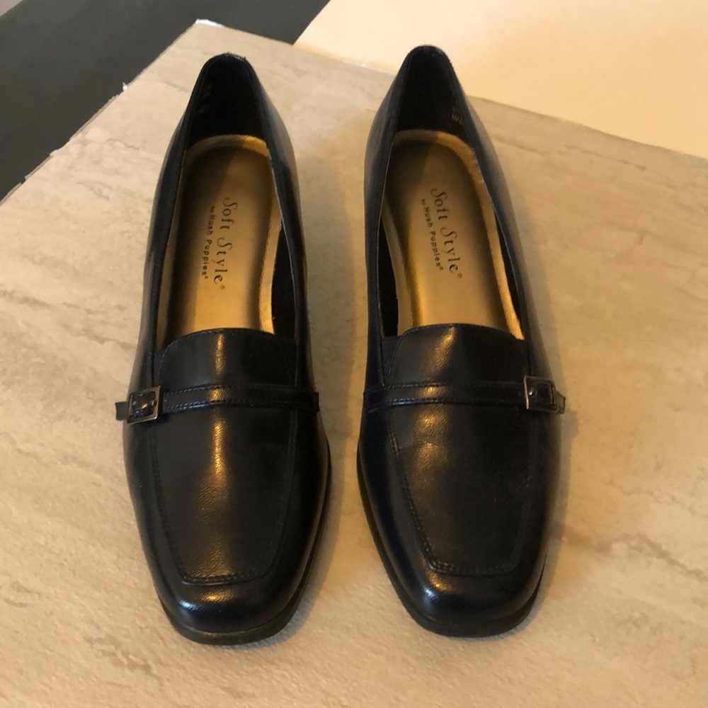 Hush Puppies Soft Style, 7.5M, Navy Blue Pumps